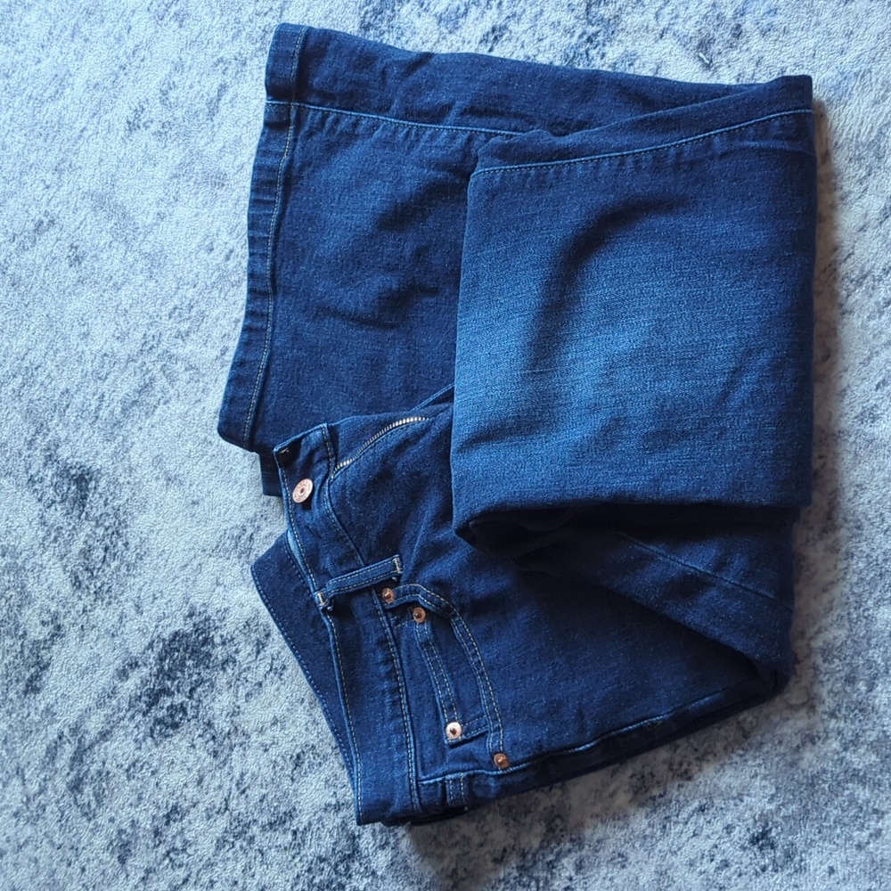 GAP High Rise Flare Jeans - Dark Blue